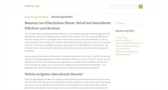 Desktop Screenshot of beamte.org